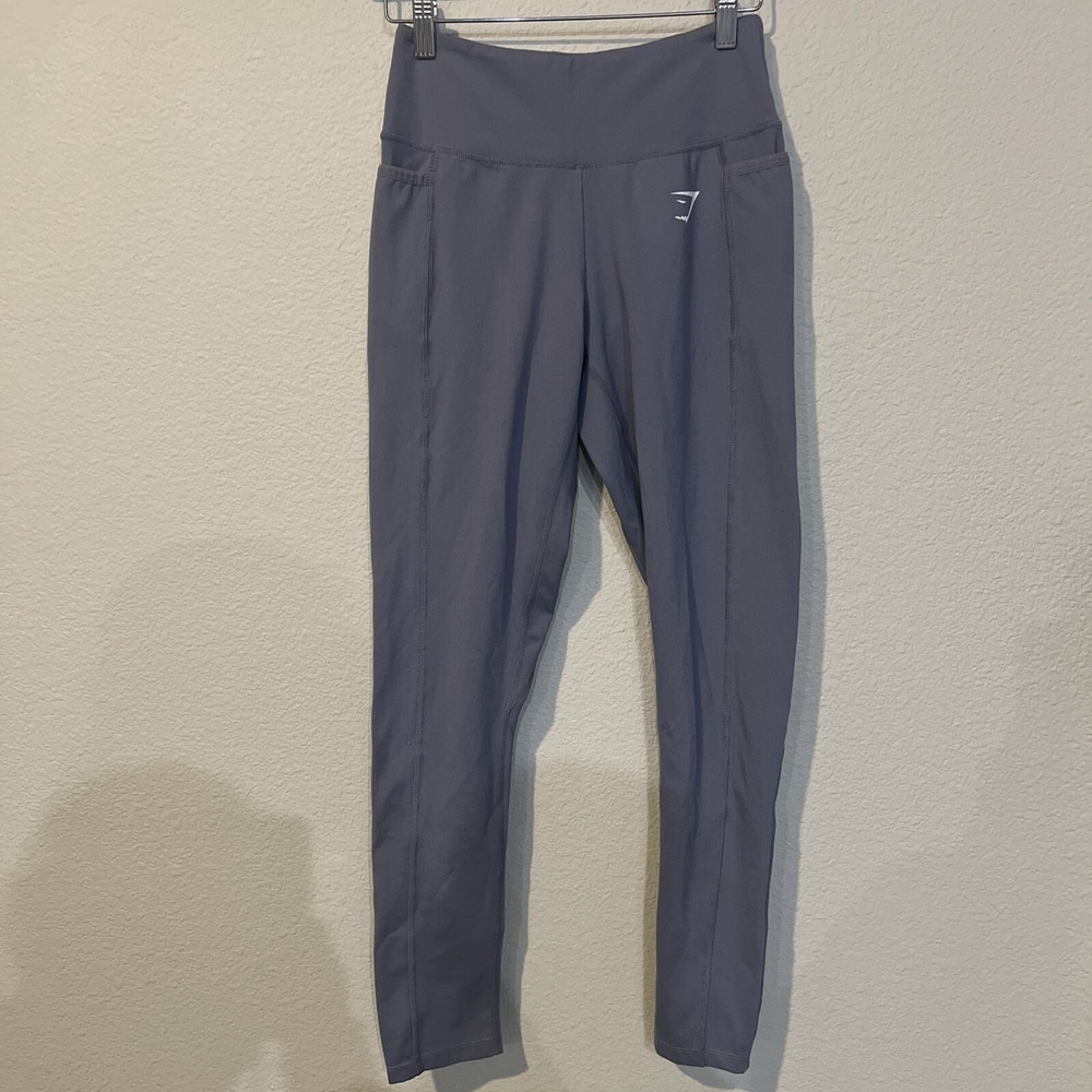 Gymshark Dreamy Leggings Hi-rise PURPLE Ankle Activewear Yoga pockets SMALL